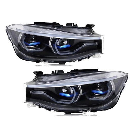 Complete Headlight Assy Set (Upgrade To LED Type) Plug And Play No Need To Change Bumper Compatible With BMW F34 (2014-16) Tag No.3