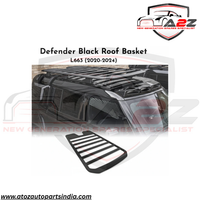 Black Roof Basket Compatible With Land Rover Defender L633 (2020-2024)