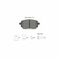 Rear Brake Pad 2298601 0004204502 P50151N Compatible With MERCEDES-BENZ A-CLASS Saloon (V177) GLA (H247)