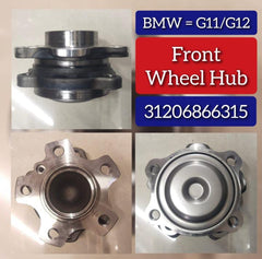Front Wheel Hub 31402408654 & 31206866315 & 31206899176 & 31206861139 Compatible With BMW 3 Series G20, G80, G28 & 5 Series G30, F90 & 6 Gran Turismo G32 & 7 Series G11, G12 & 8 Gran Coupe G16, F93 & Z4 Roadster G29