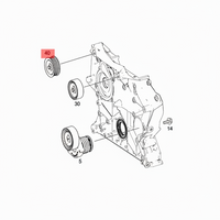 Belt Idler Pulley A0002021619 0002021619 0002021719 Compatible with MERCEDES-BENZ C-CLASS (W204) & E-CLASS (W212) Tag No.3