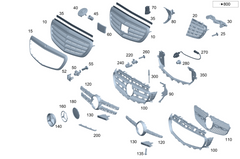 Camera Bracket Big Hole 2138276200 & Small Hole 2138274201 Compatible With MERCEDES-BENZ E-CLASS (2020-2024) W213