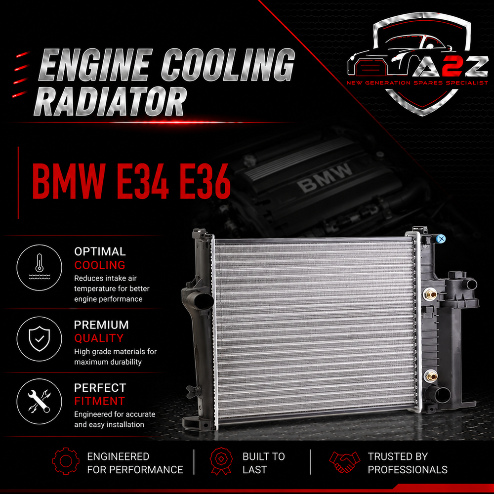 Engine Cooling Radiator 17111469176 Compatible With BMW E34 E36