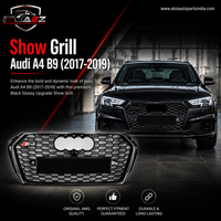 Show Grill Compatible With Audi A4 B9(2017-19) RS4 Silver Chrome Tag 24