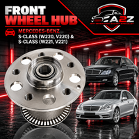 Front Wheel Hub 2203300725 0009809302 0029802002 0029806502 1409810305 A0009809302 A0029802002 A0029806502 A1409810305 Compatible With MERCEDES-BENZ S-CLASS (W220, V220) & S-CLASS (W221, V221)