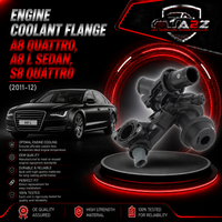 Engine Coolant Flange/Valve 079121127C Compatible With Audi A8 Quattro, A8 L Sedan, S8 Quattro
