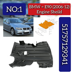 Engine Sheild 51757129341 Compatible With BMW 3 Series E90 (2006-2012) Tag No.01