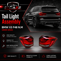 Tail Light Rear Lamp Compatible With BMW X3 F48 N.M (2020-2022) Tail Light Rear Lamp Left 63217955421 & Right 63217955422 Tag-TLB-53