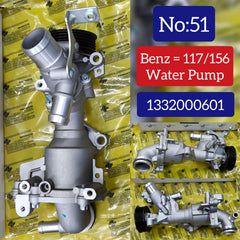 Water Pump 1332000601 2721800110 2721800210 2721800410 2721800510 Compatible With MERCEDES-BENZ GLA-CLASS X156 Tag-W-51
