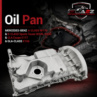 Oil Pan 2700100113 2700107600 A2700107600 A2700100113 Compatible With MERCEDES-BENZ A-CLASS W176 & B-CLASS Sports Tourer W246, W242 & CLA Coupe C117 & GLA-CLASS X156 Tag-OP-17