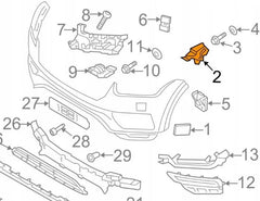 Front Bumper Bracket Left 31353403 & Right 31353404 Compatible With VOLVO XC90