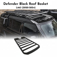 Black Roof Basket Compatible With Land Rover Defender L633 (2020-2024)