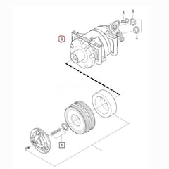 AC Compressor 31292175 Compatible With VOLVO V40 Hatchback (525)