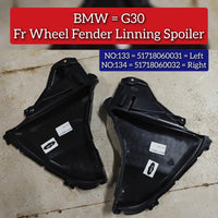 Front Wheel Fender Linning Spoiler Left 51718060031 & Right 51718060032 Compatible With BMW G30 (2017-2020) Tag No.133-134