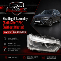 Headlight Headlamp Left 63117428735 & Right 63117428736 (Both Side 7 Pin) (Without Blaster) Compatible With BMW X1 F48 2016-2019 Projector Tag No.66
