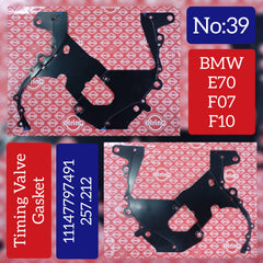 Engine Timing Case Gasket Cover 257.212 11147797491 Compatible With BMW 3-SERIES Convertible (E93) 5-SERIES (F10) 5-SERIES Gran Turismo (F07) 7-SERIES (F01, F02, F03, F04) X5 (E70) X6 (E71, E72) Tag No.39