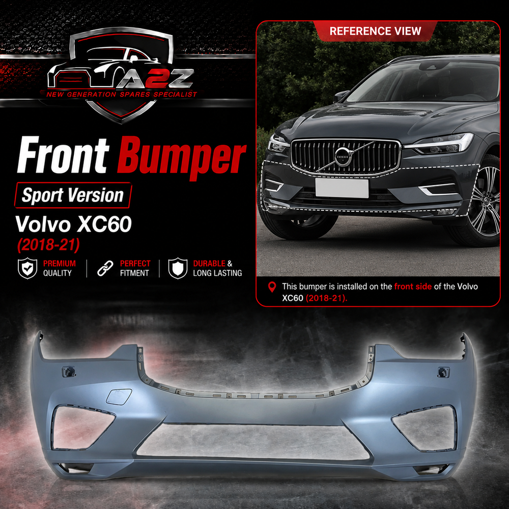 Front Bumper Sport Version 39791122 Compatible With Volvo XC60 (2018-21)