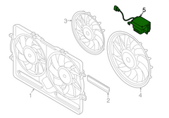 Radiator Cooling Fan Radiator Condenser 8K0959501B 8K0959501D 8K0959501E Compatible with AUDI A4 B8 (8K2) | A4 / S4 & A6 C7 (4G2, 4GC) | A6 / S6 & Q3 (8UB, 8UG) & Q5 (8RB)