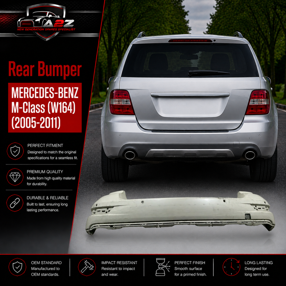 Rear Bumper A1648802940 Compatible With MERCEDES-BENZ M-Class (W164) (2005-2011) Tag No.12