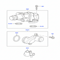 Elbow (Thermostat) LR073372 4H2Q8592BF 1331447 1357091 For JAGUAR XF I X250, XJ X351 & LAND ROVER RANGE ROVER SPORT I L320 Tag-E-113