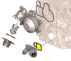 Engine Gasket Coolant Elbow 492.010 11117800050 Compatible With BMW 3-SERIES (E90) 3-SERIES Convertible (E93) 5-SERIES (E60) 5-SERIES (F10) 5-SERIES Gran Turismo (F07) 7-SERIES (F01, F02, F03, F04) X3 (E83) X5 (E70) X6 (E71, E72)