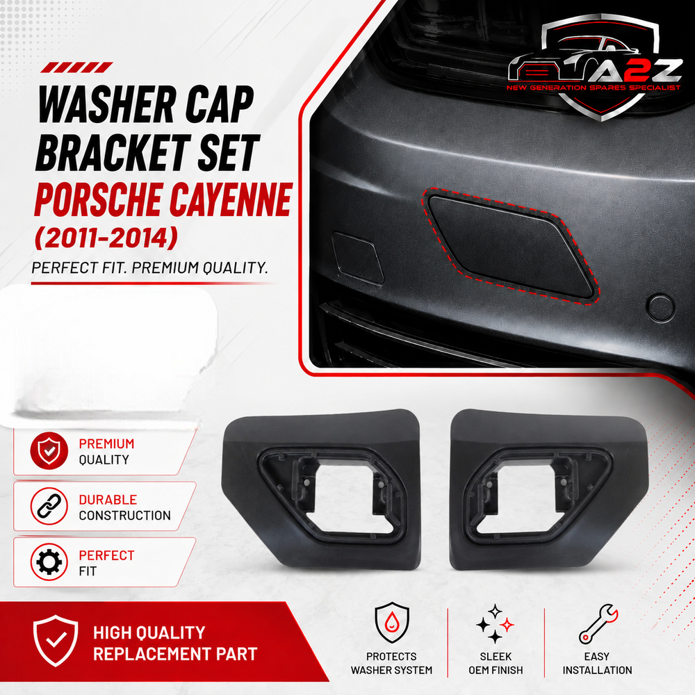 Washer Cap Bracket Set Right 95862818600 & Left 95862818500 Compatible With Porsche Cayenne (2011-2014) Tag No.219