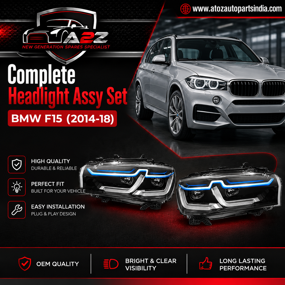 Complete Headlight Assy Set (Upgrade To Xenon) Plug And Play No Need To Change Bumper Compatible With BMW F15 (2014-18) Tag No.5