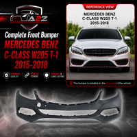 Front Bumper Cover A2058800740 A2058800140 Compatible With MERCEDES BENZ C-CLASS W205 T-1 2015-2018 Tag No.271