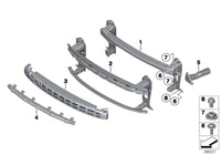 Front Bumper Foam 51117255116 Compatible With Mini Cooper S (R56)