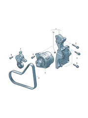 Multi Rib Belt 6PK1050 03G903137B Compatible With SKODA OCTAVIA II (1Z3) | LAURA SUPERB II (3T4) (CONTINENTAL)