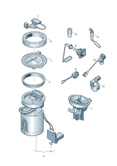 Fuel Pump 1K0919050AB 1K0919050D 1J0919050G 1K0919050G 1K0919050J 1K0919050Q For SKODA OCTAVIA I 1U2 Tag-F-03