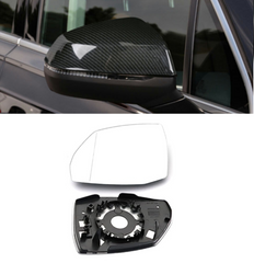 Side Rearview Wing Side Mirror Glass Left 4M0857535A & Right 4M0857536A Compatible With AUDI Q5 (FYB, FYG) & Q7 (4MB, 4MG, 4MQ) 2016-2020