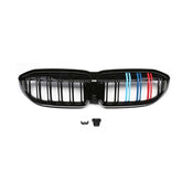 Front Bumper Grill Compatible With Bmw 3 Series G20 2018-2021 Front Bumper Grill M Colour