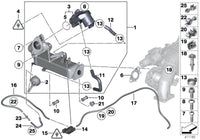 Exhaust Gas Recuperation EGR Assembly 11717810871 11719886714 11718517724 Compatible With BMW 1 Series (F20) & 3 Series (E90 F30, F80) & 5 Series (F10,F07) & 7 Series (F01, F02, F03, F04) & X1 (E84) & X3 F25 & X5 E70 F15 X6 F16 E71