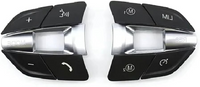 Steering Wheel Keys Set M Series Model B Black & Silver 61317849409 Compatible with BMW F30 F31 F35 F32 F33 F36 2015 2016 2017