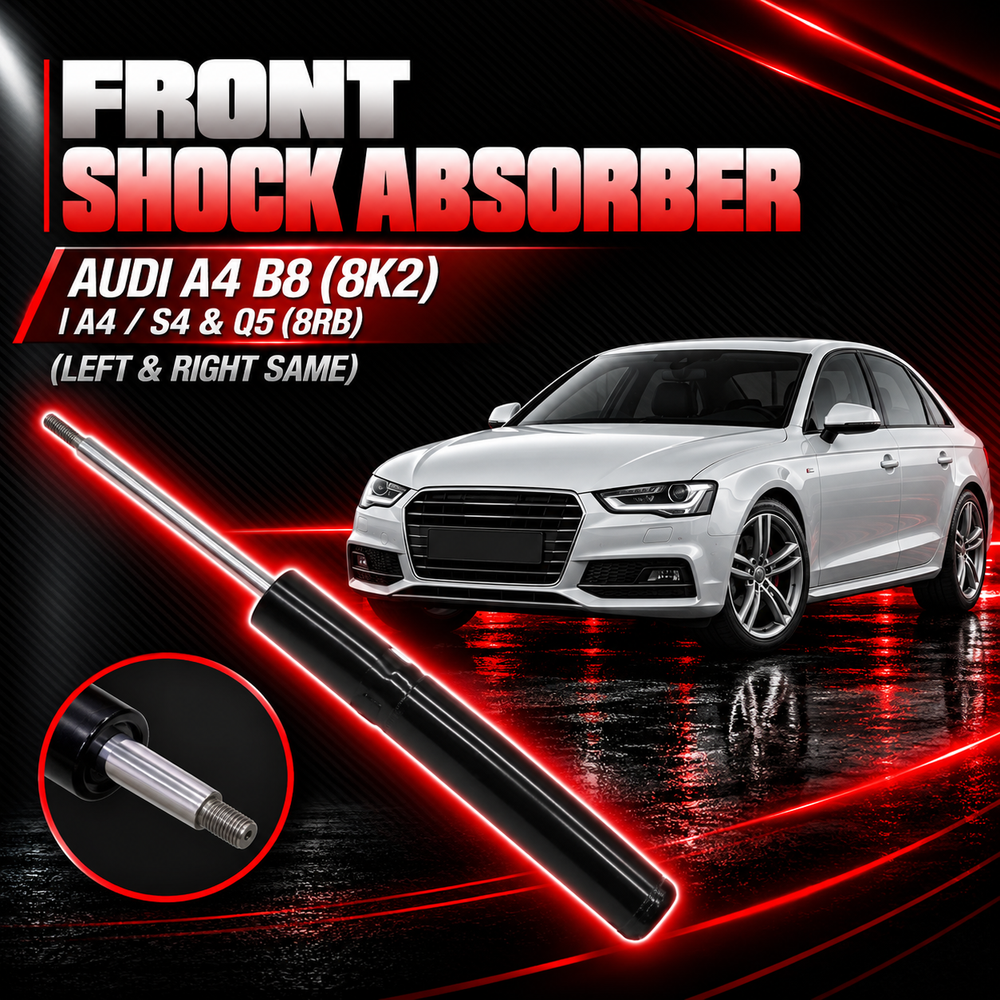 Front (Left & Right Same) Shock Absorber 8K0413031A 8R0413031F Compatible With AUDI A4 B8 (8K2) | A4 / S4 & Q5 (8RB) (1PCS)