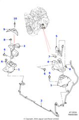 Engine Mounting Rear Left T4N1135 Compatible With Jaguar - F-Type Jaguar XE XFL