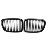 Front Bumper Grill Compatible With Bmw X1 E84 2009-2016 Front Bumper Grill Glossy Black