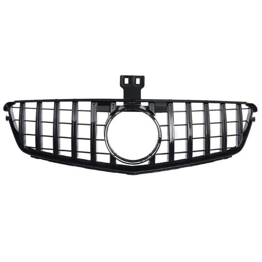 Front Bumper Grill Compatible With Mercedes Benz C Class W204 2007-2014 Front Bumper Grill W204 Grill Gtr Black