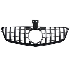 Front Bumper Grill Compatible With Mercedes Benz C Class W204 2007-2014 Front Bumper Grill W204 Grill Gtr Black
