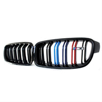 Front Bumper Grill Compatible With Bmw 3 Series F30 2012-2018 Front Bumper Grill M Colour