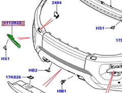 Front Bumper Bracket Right LR027864 & Left LR027865 Compatible With Land Rover Range Rover Evoque - L538 (2012-2015) Tag No.3151