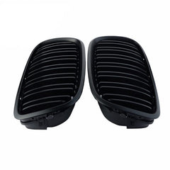 Front Bumper Grill Compatible With Bmw X5 E70 2006-2013 X6 E71 2007-2014 Front Bumper Grill Glossy Black