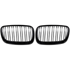 Front Bumper Grill Compatible With Bmw X5 E70 2006-2013 X6 E71 2007-2014 Front Bumper Grill Glossy Black
