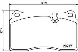 Front Brake Pad SFP500045 2021701 P44018 Compatible With LAND ROVER RANGE ROVER SPORT I L320