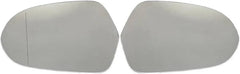 Side Rearview Wing Side Mirror Glass Left 4G0857535 & Right 4G0857536 Compatible With AUDI A6 C7 (4G2, 4GC) | A6 / S6 2012-2018