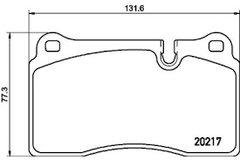 Front Brake Pad SFP500045 2021701 P44018 Compatible With LAND ROVER RANGE ROVER SPORT I L320