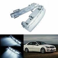 Fog Lamp Fog Light Drl Led Drl Compatible With Mercedes C Class W204 2007-2011 E Classs W212 2009-2013 Slk 2011-2015 Fog Lamp Fog Light Drl Led Drl Left 2049068900