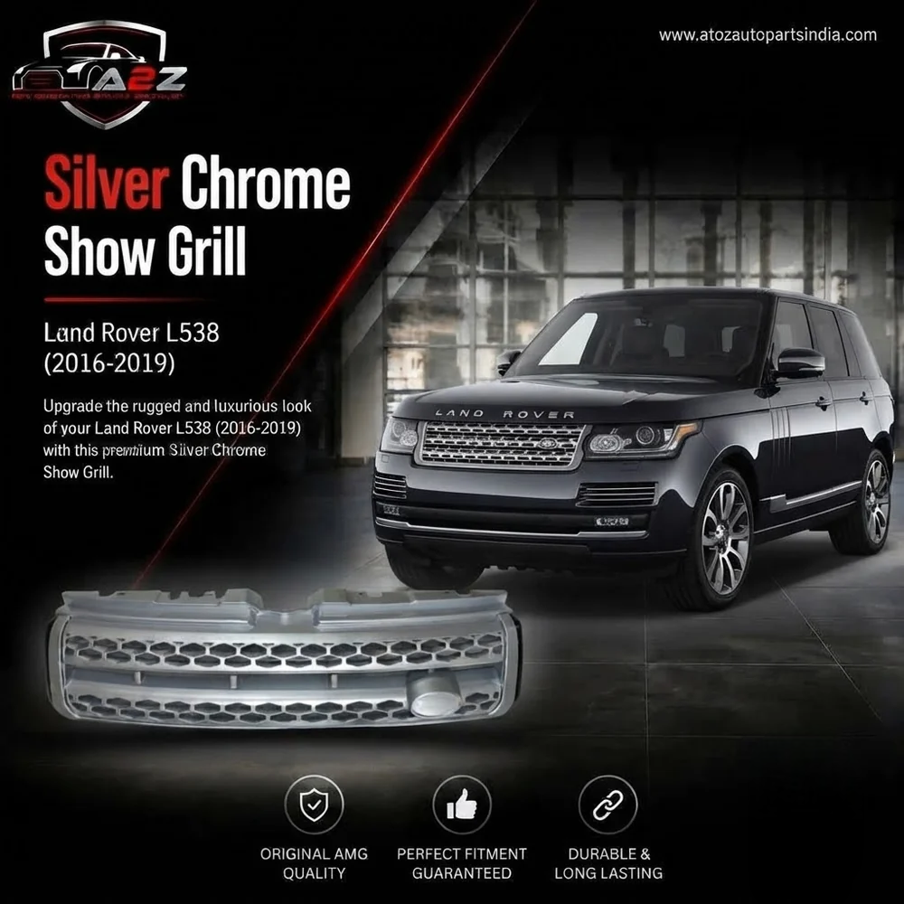 Silver Chrome Show Grill Compatible With Land Rover RANGE ROVER EVOQUE L538 Land Rover L538 (2016-19)Tag 33