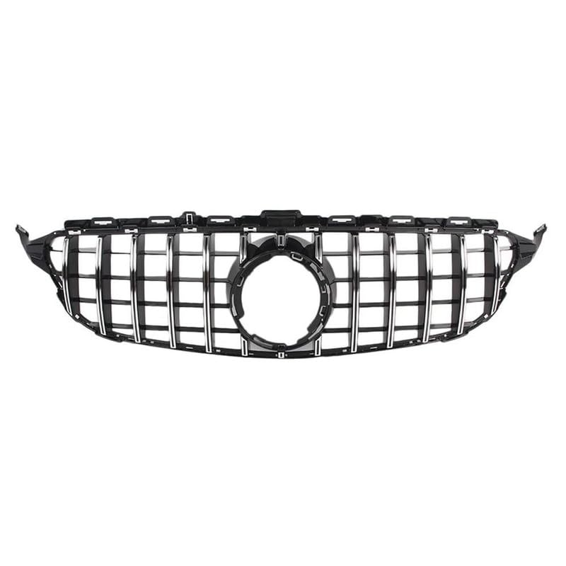 Front Bumper Grill Compatible With Mercedes Benz C Class W205 2019-2022 Front Bumper Grill W205 Grill Gtr Silver Lci
